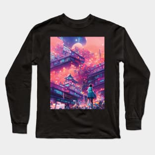 Living Alone in the City of Tokyo Long Sleeve T-Shirt